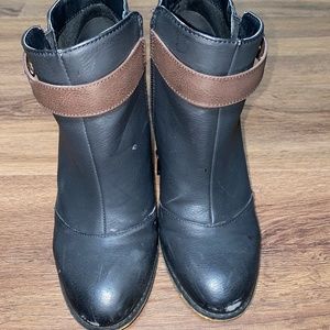Black and Brown Booties